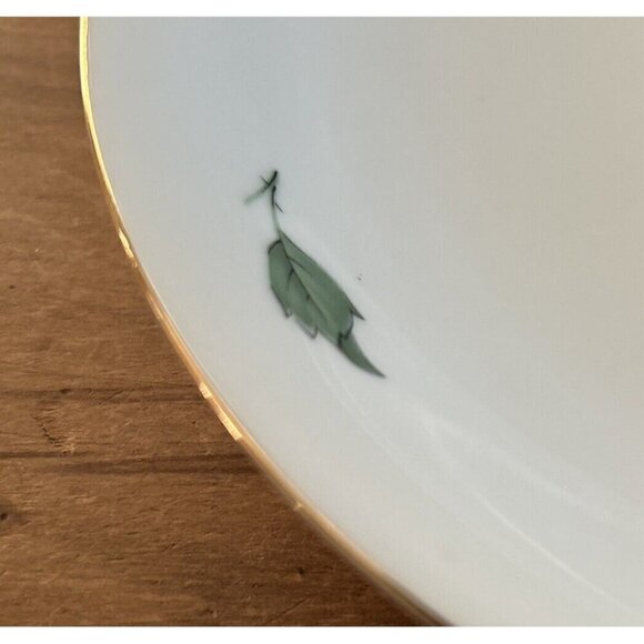 Vintage KPM Krister Germany Porcelain Oval Platter White Yellow Rose 14.5 x 10.5 - Picture 3 of 4